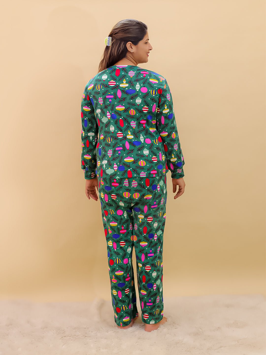  Merry Snuggle Squad Christmas Maternity and Nursing Pajama Set Multi
