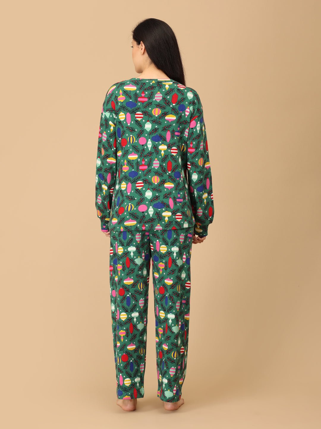  Merry Snuggle Squad Christmas Maternity and Nursing Pajama Set Multi