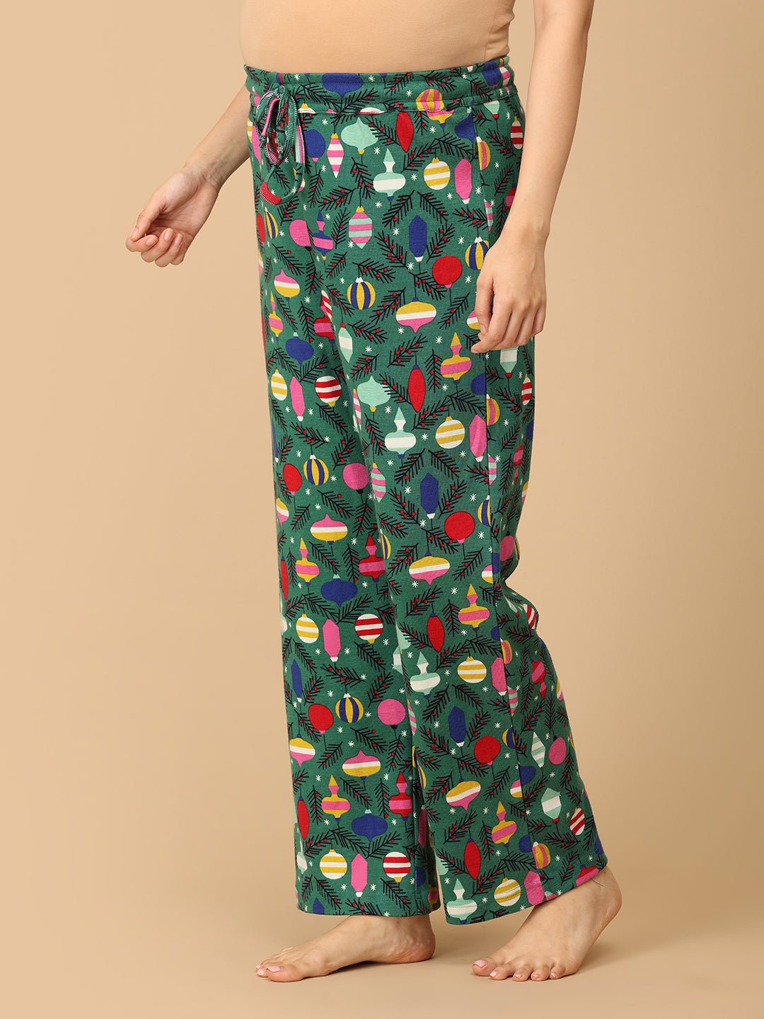  Merry Snuggle Squad Christmas Maternity and Nursing Pajama Set Multi