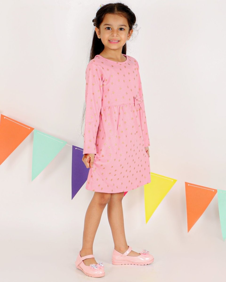 Merry Starry Girls Casual Dress