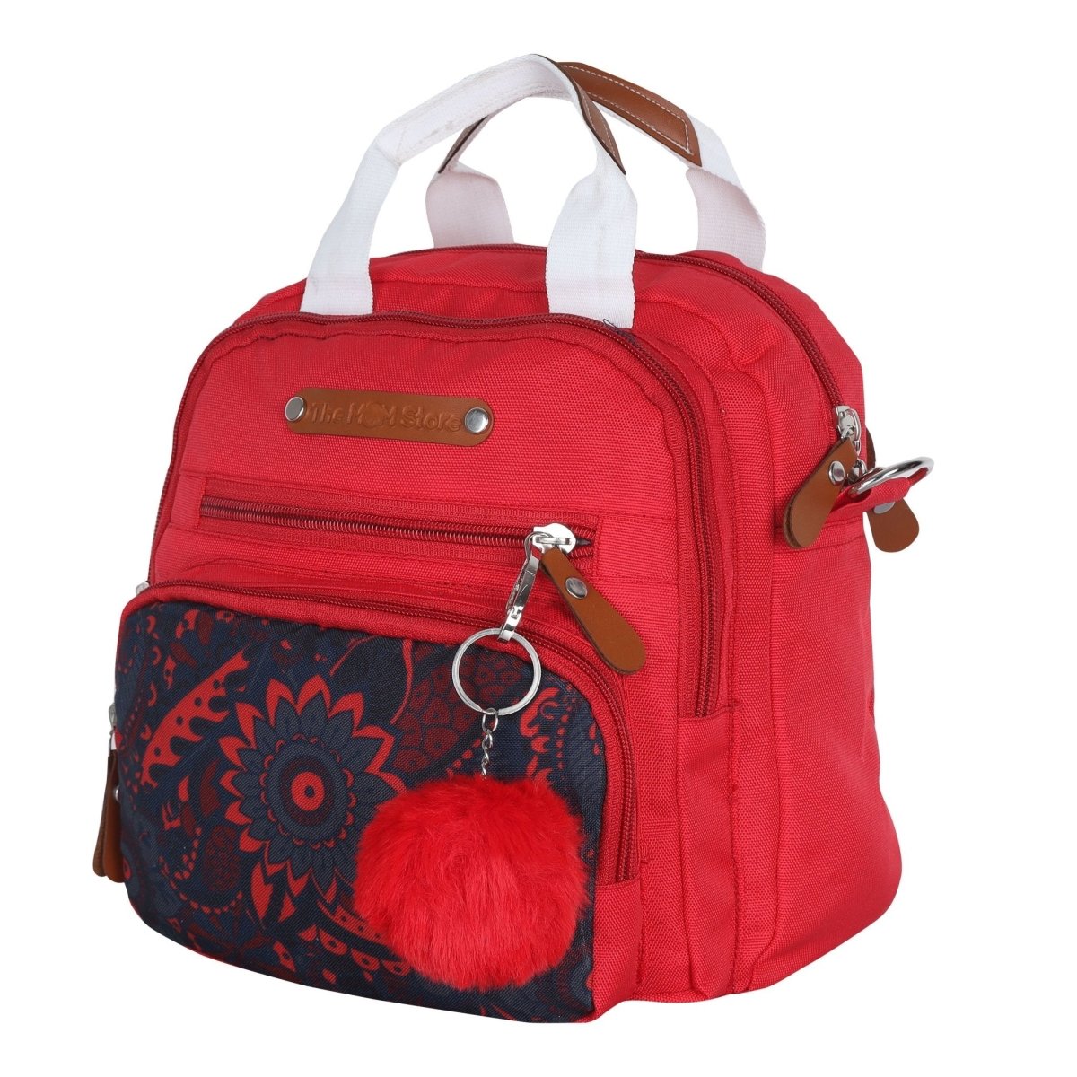  Mini Diaper Bag Red Magnolia Sling Backpack Red