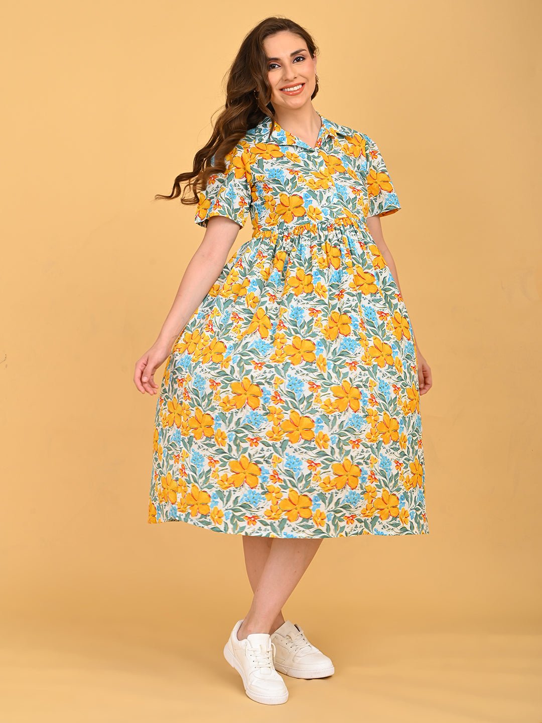  Minimal Muse Maternity and Nursing Dress White