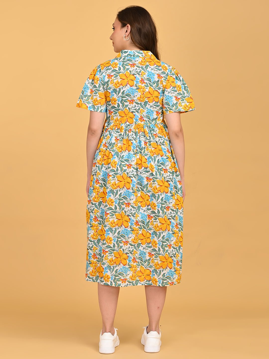  Minimal Muse Maternity and Nursing Dress White