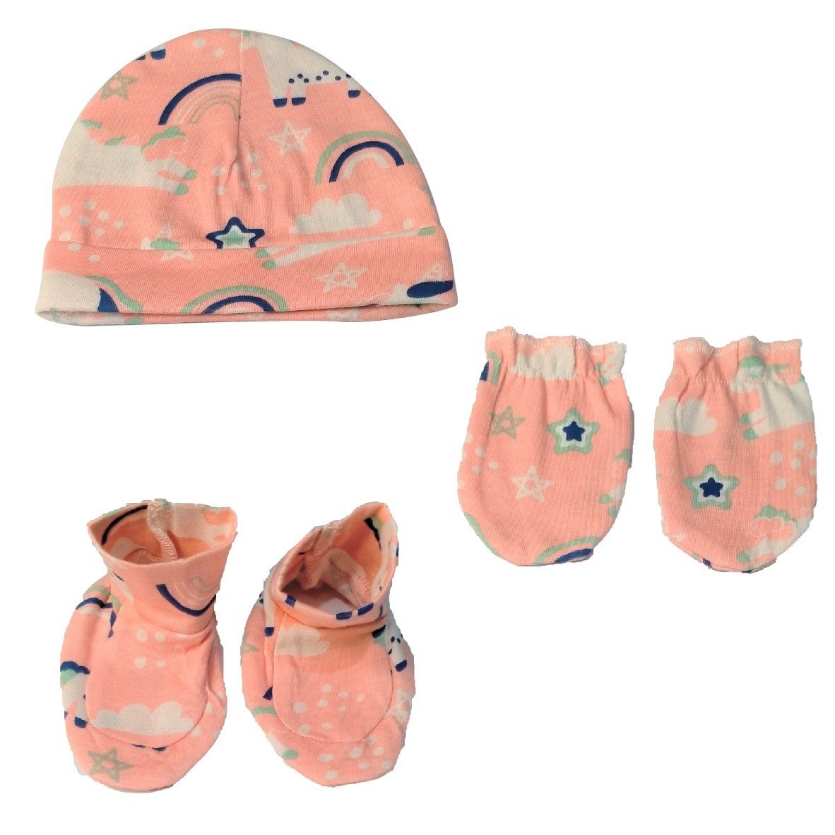  Magical Unicorn Mittens Booties and Cap Set