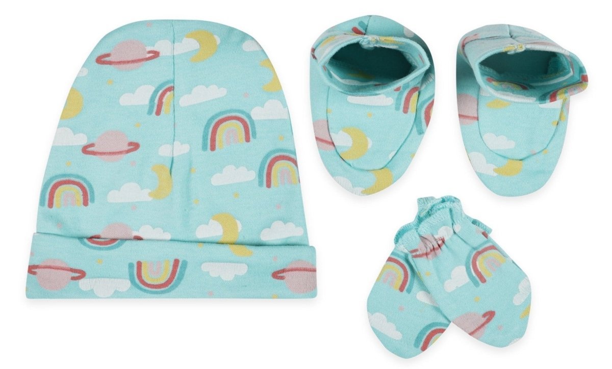  Twinkle Mittens Booties and Cap Set