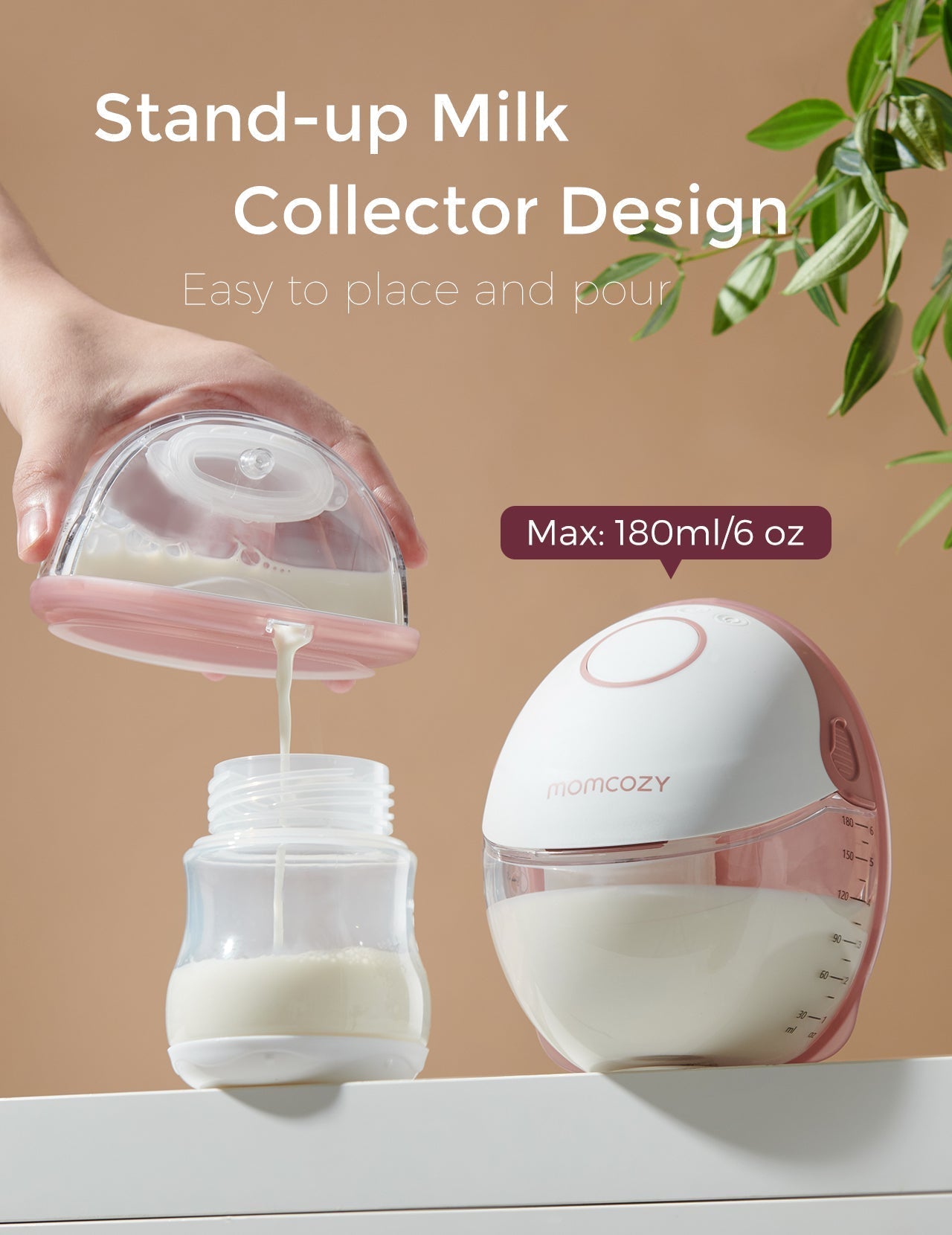 Momcozy M6 Double Wearable Electric Breast Pump Grey 1.07lb