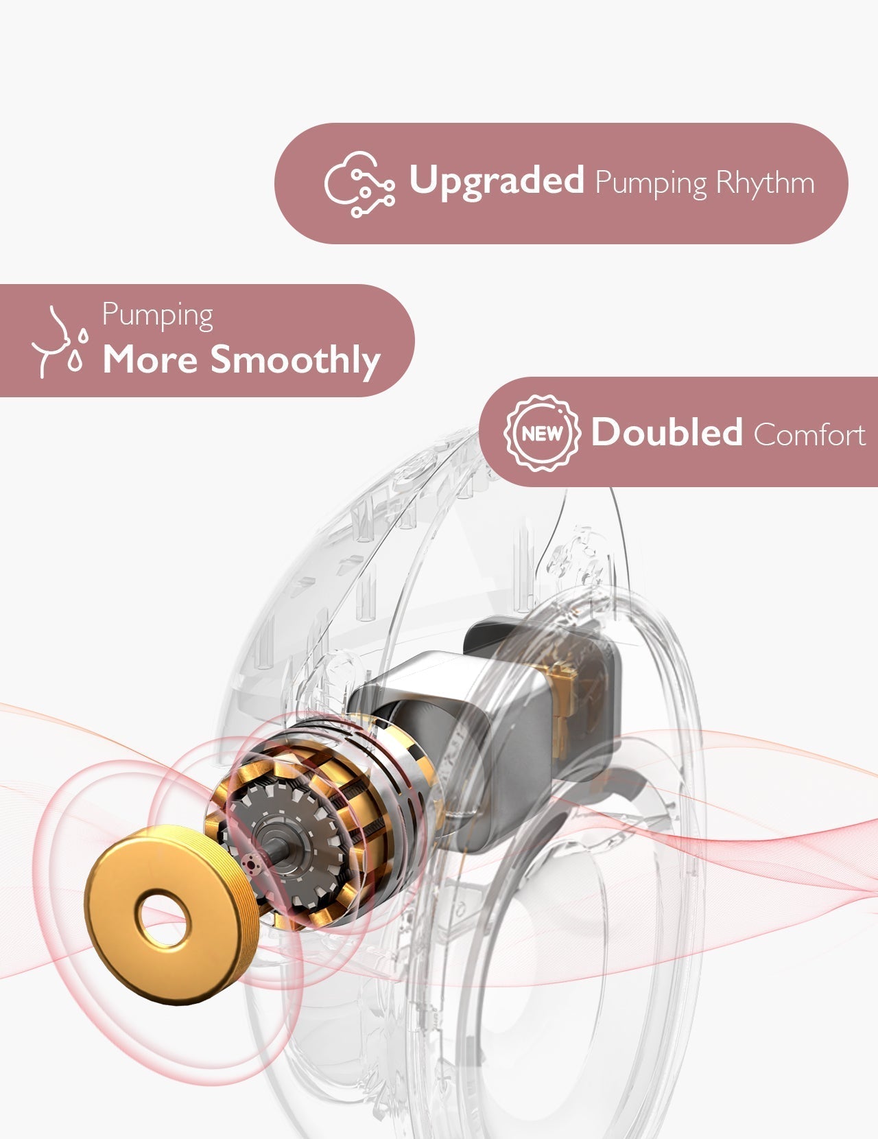 Momcozy M6 Double Electronic Breast Pump Red 2.98lb