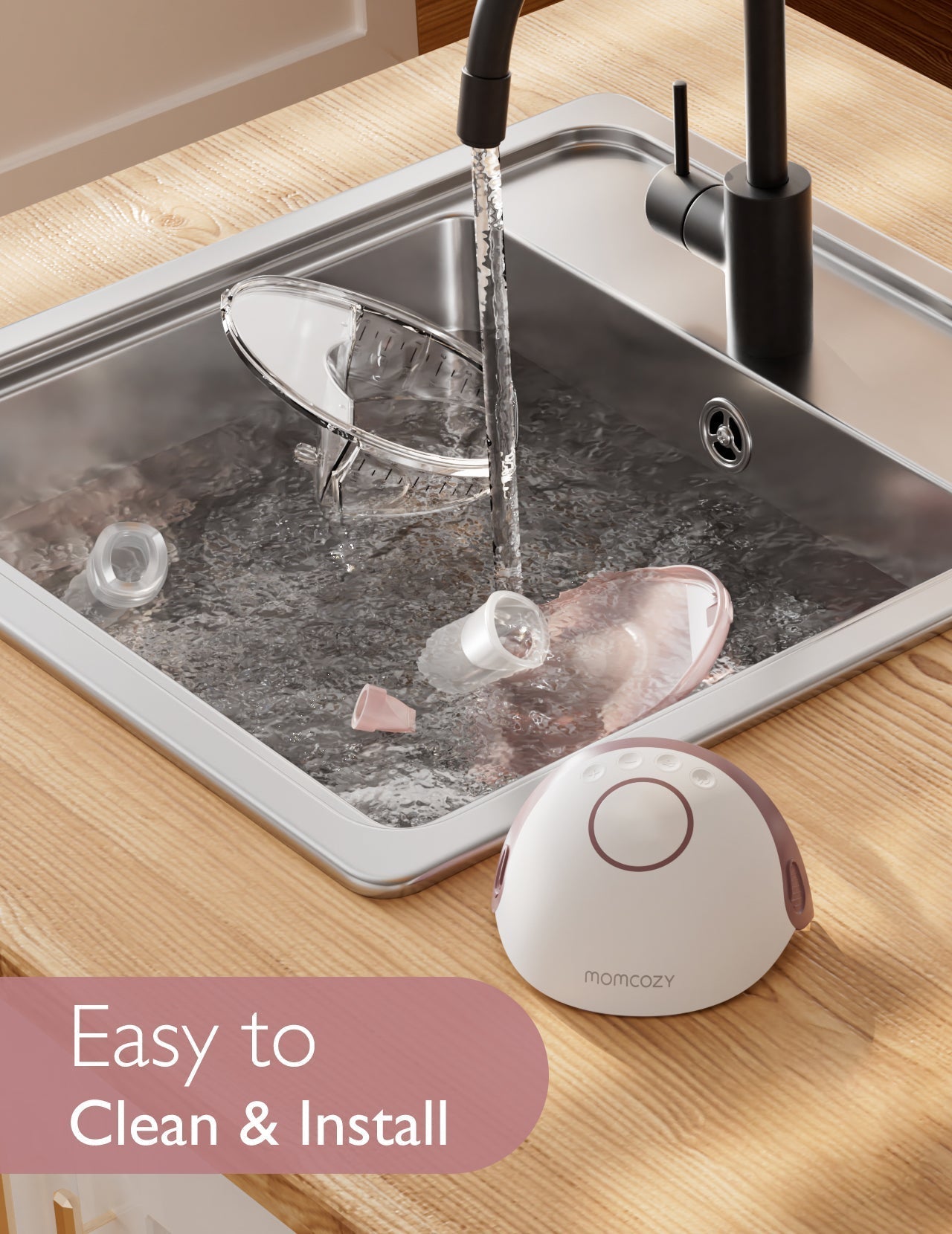 Momcozy M6 Double Electronic Breast Pump Red 2.98lb