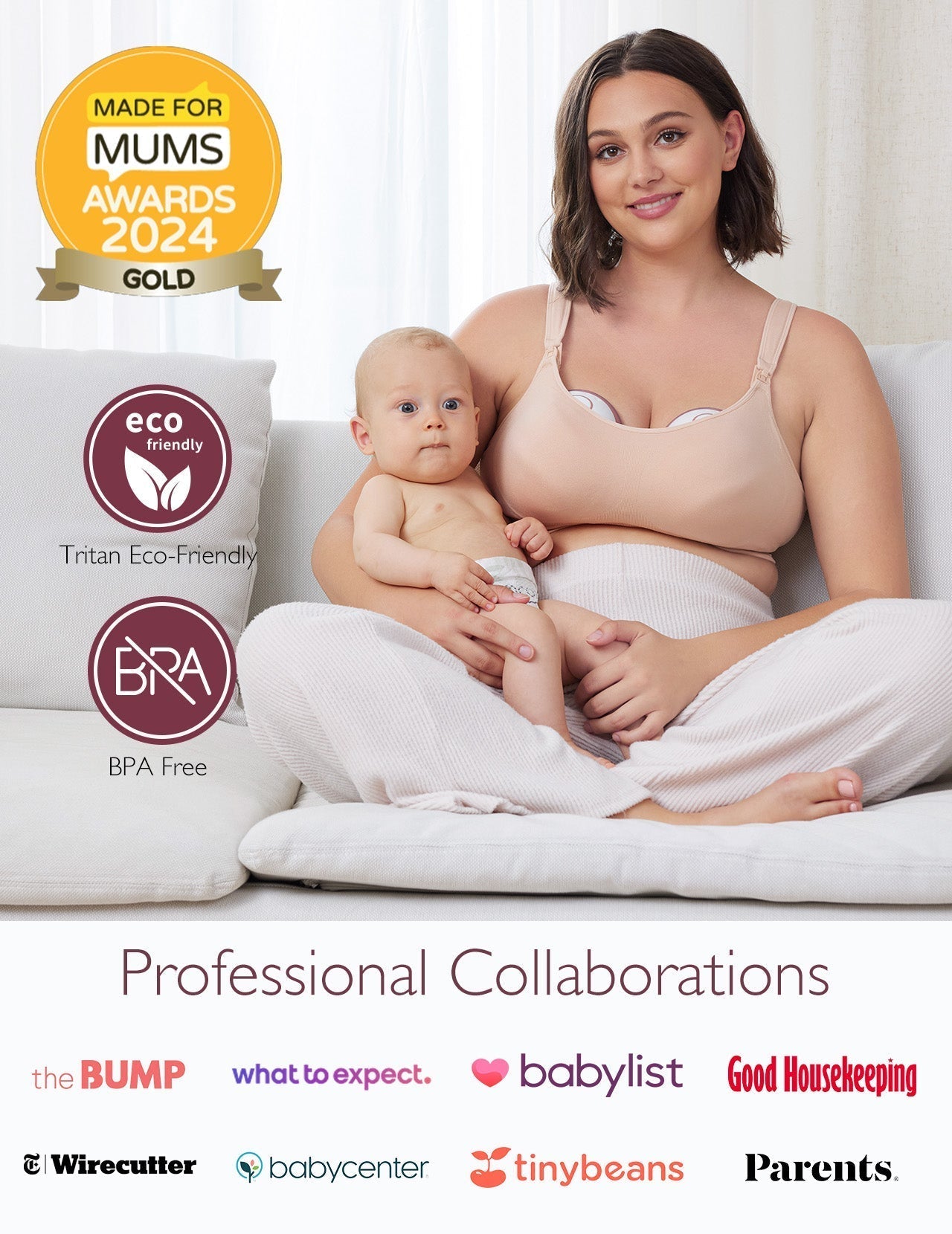 Momcozy M6 Single Wearable Electric Breast Pump Red 1.07lb