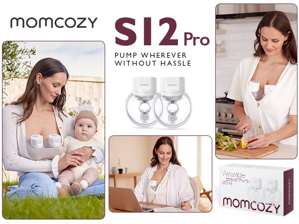 Momcozy S12 Pro BP046-GR00BA Double Electric Breast Pump Grey