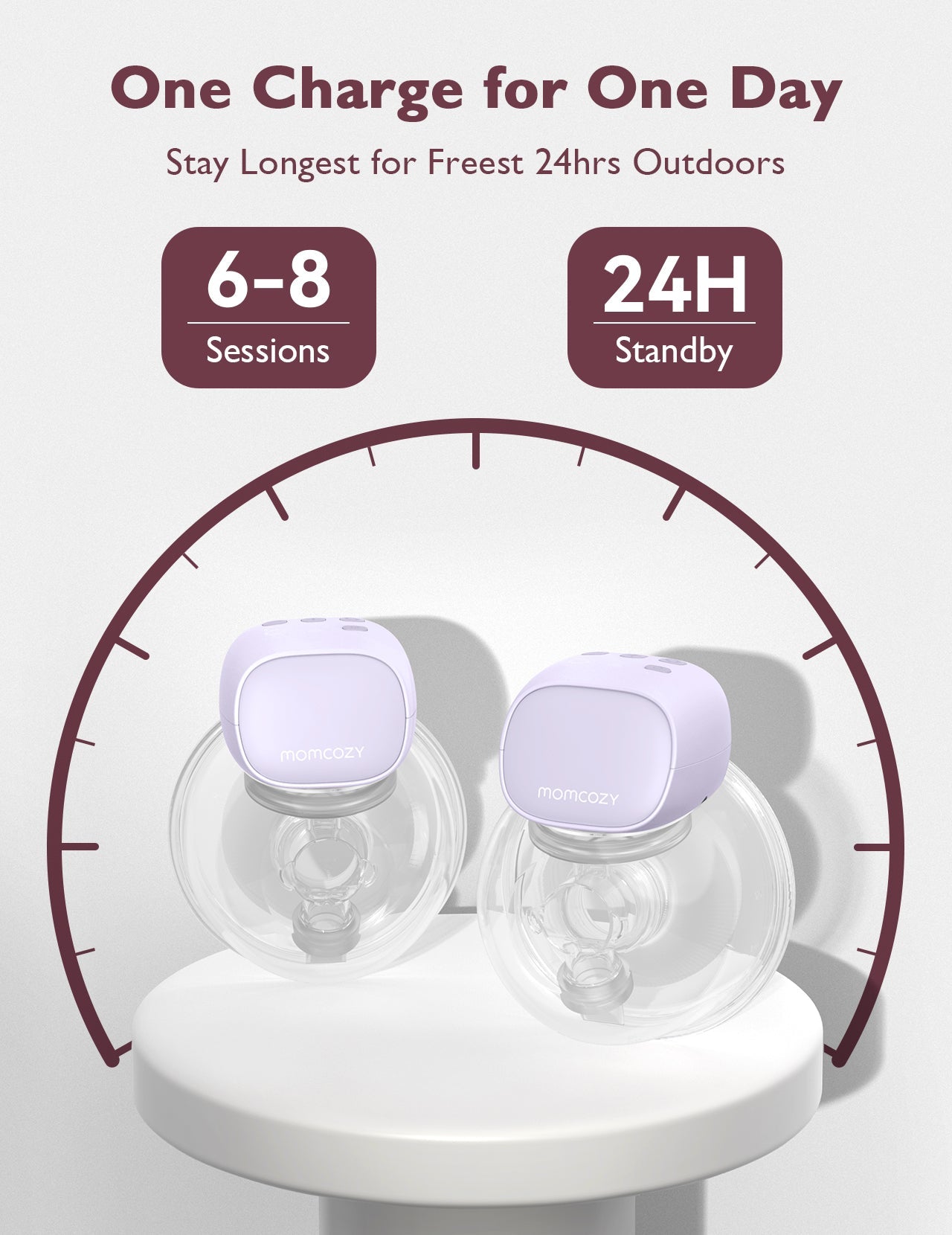 Momcozy S9 Pro Double Hands-Free Breast Pump Pink 0.55lb