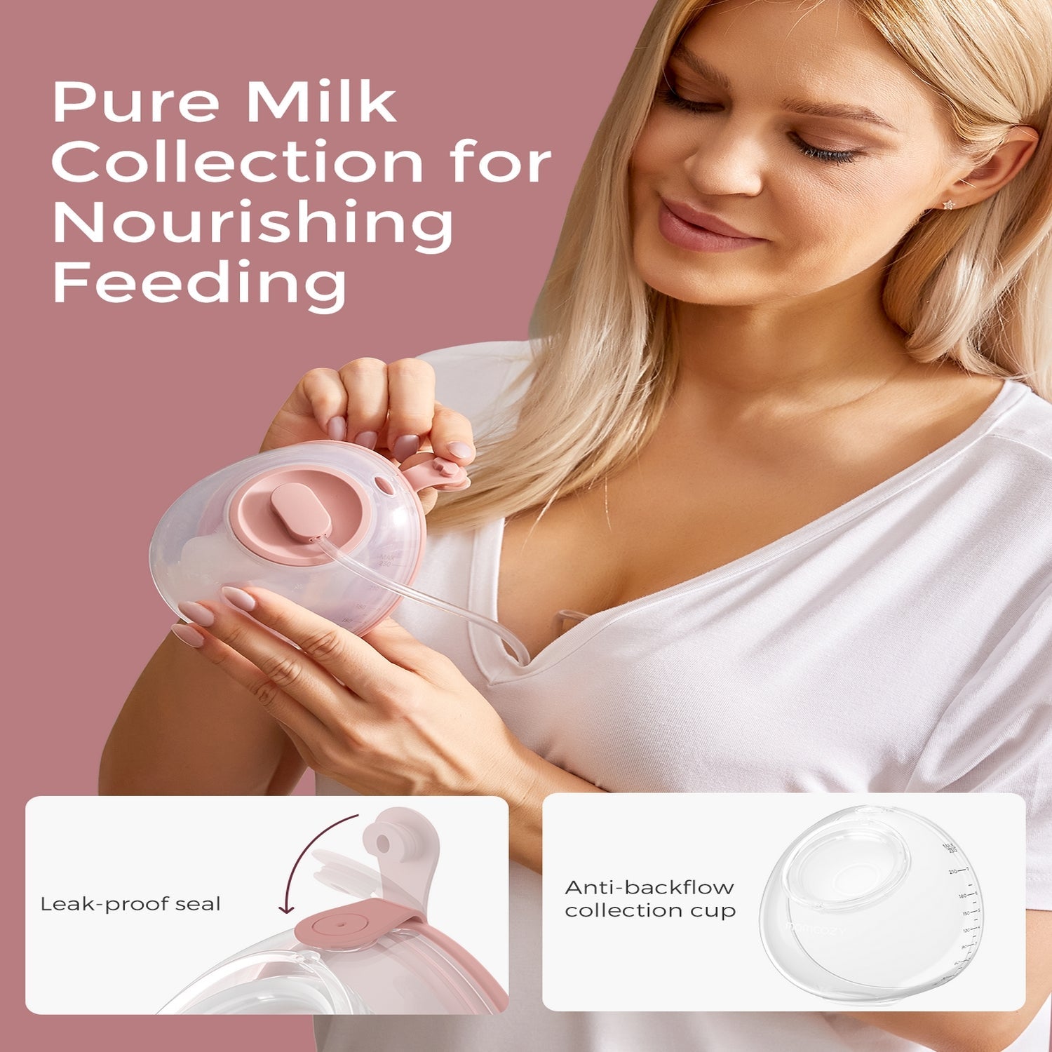 Momcozy V2 Pro BP254-NR10BA Single Electric Breast Pump Red