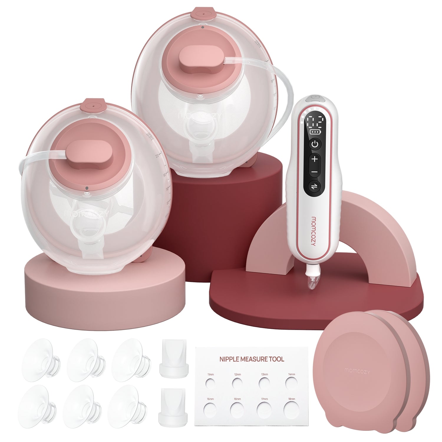 Momcozy V2 Pro BP254-NR10BA Single Electric Breast Pump Red