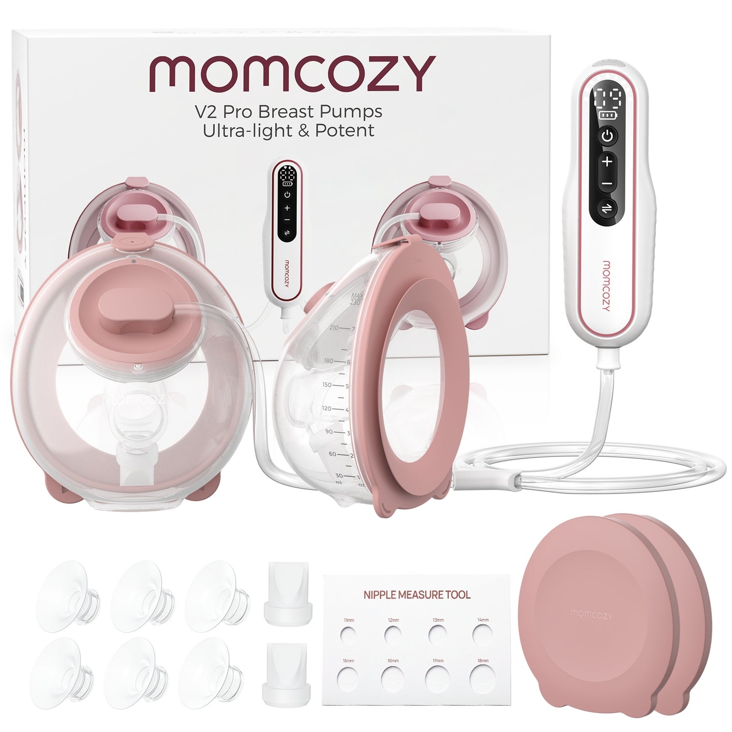 Momcozy V2 Pro BP254-NR10BA Single Electric Breast Pump Red