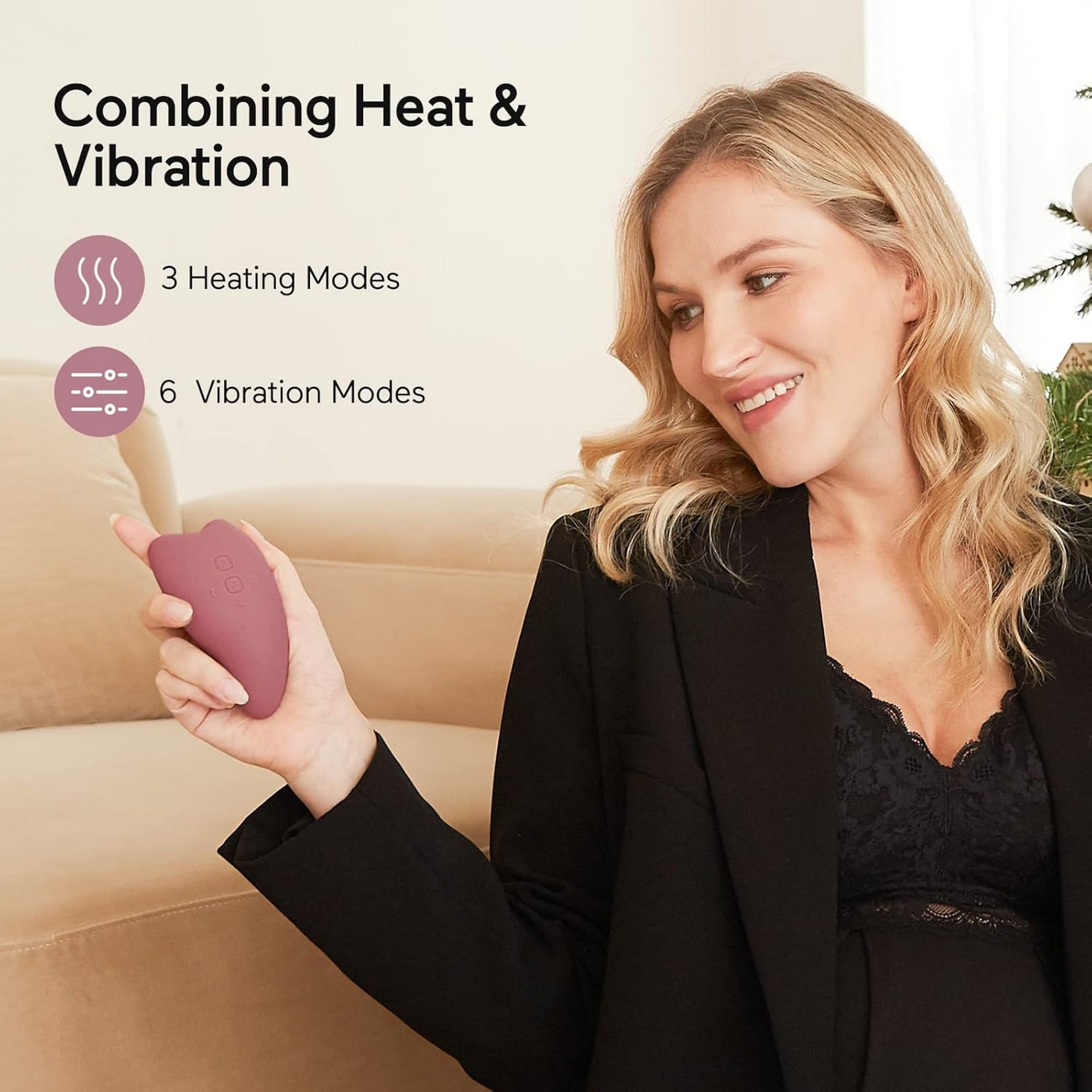 Momcozy Warming Lactation Breastfeeding Massager Maroon 0.44lb