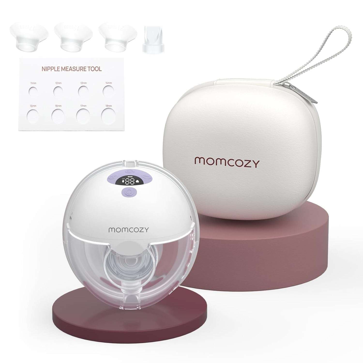 Momcozy M5 Single Wearable Breast Pump Purple 120ml 0.51lb
