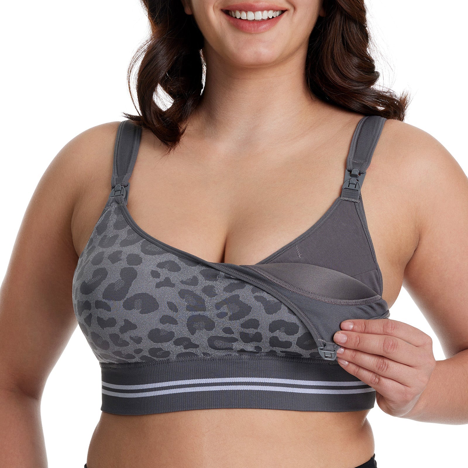 Momcozy 4-in-1 Hands-Free Pumping Bra Leopard 0.35lb