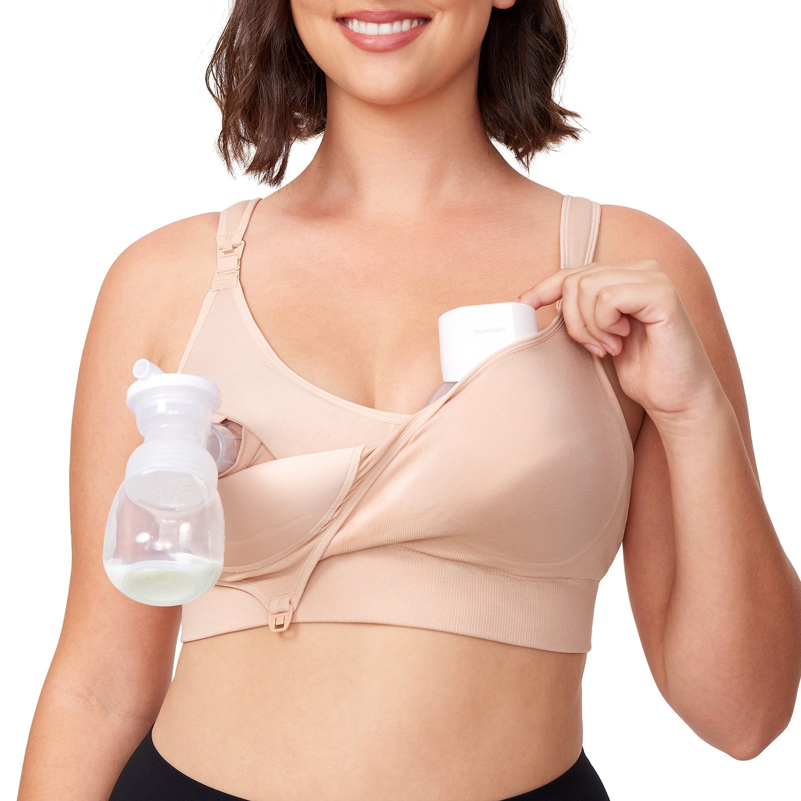 Momcozy Maternity Accessory 4-in-1 Hands-Free Pumping Bra Skin