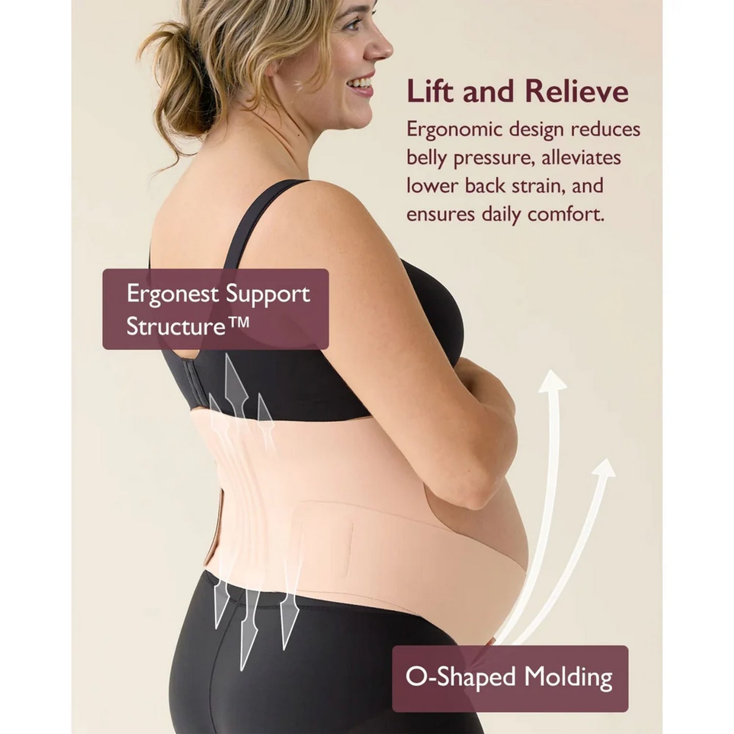 Momcozy Maternity Belt Ergonomic Support Belly Band Skin