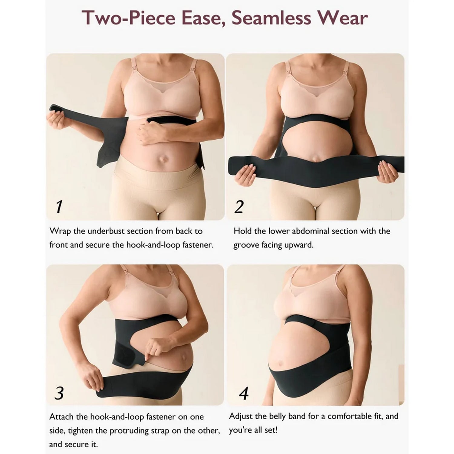 Momcozy Maternity Belt Ergonomic Support Belly Band Skin