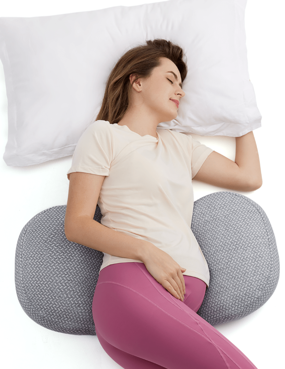 Momcozy Portable Maternity Accessory Belly Wedge Pillow Grey
