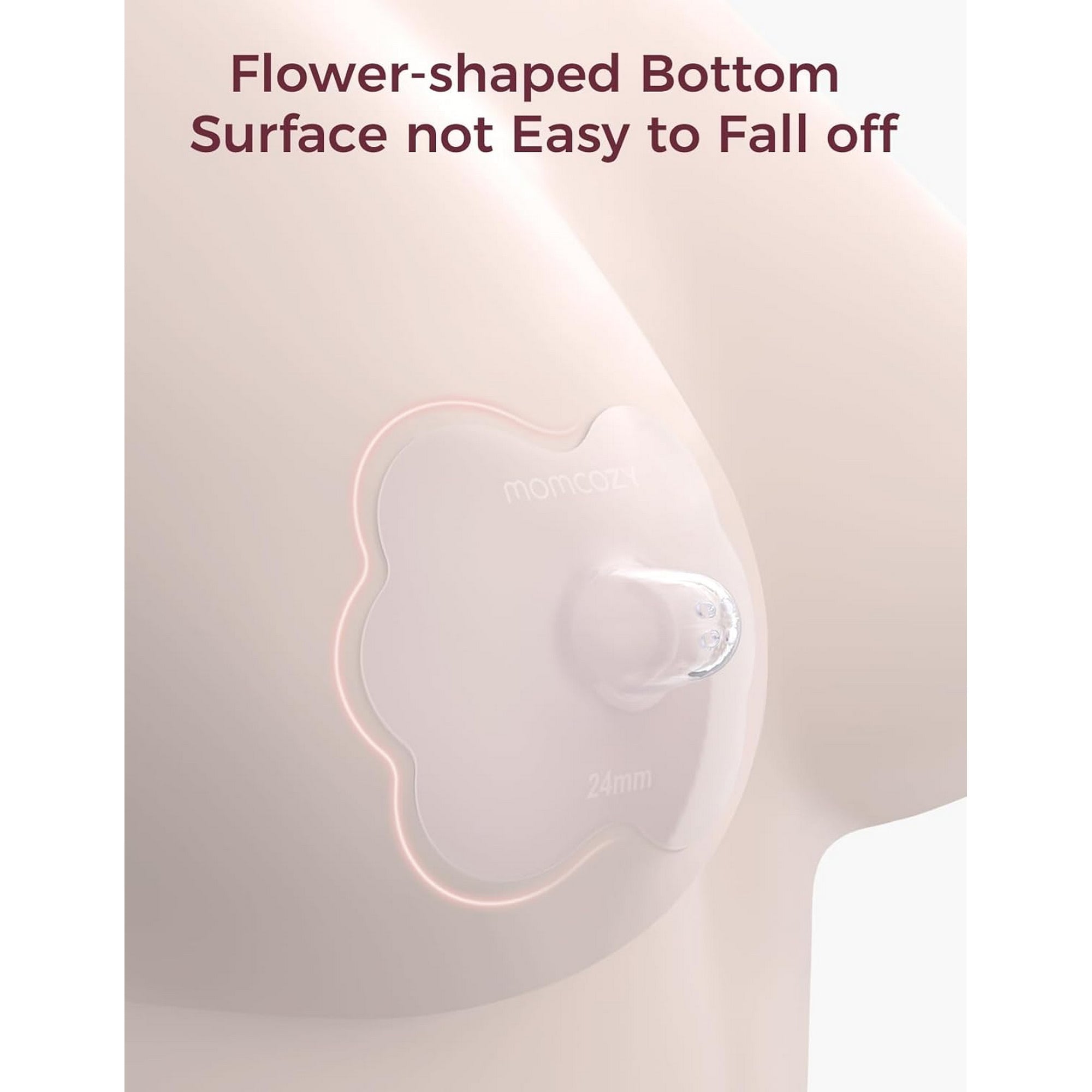 Momcozy Nipple Shields 24mm Breastfeeding Accessory Transparent 0.22lb