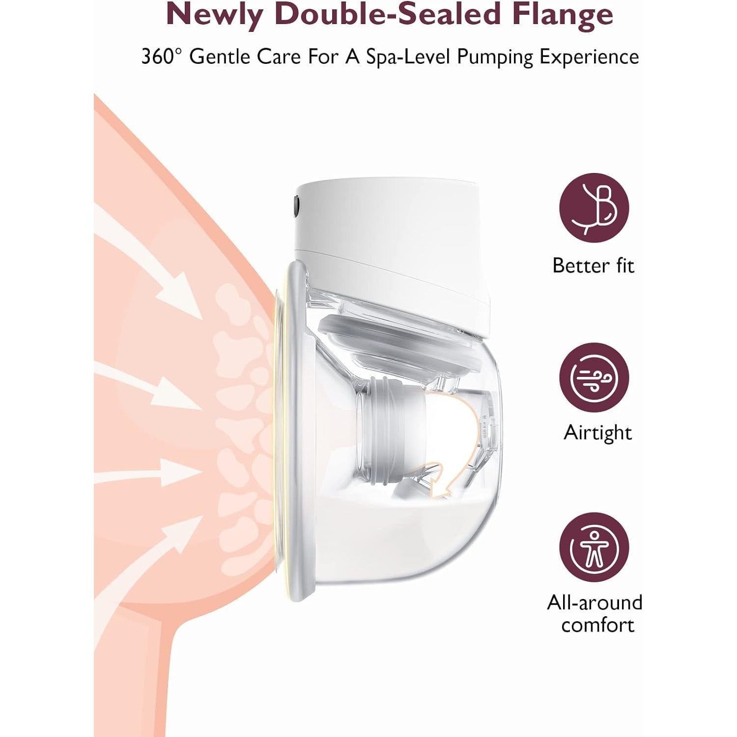 Momcozy S12 Pro Wearable Breast Pump White 180ml 0.53lb