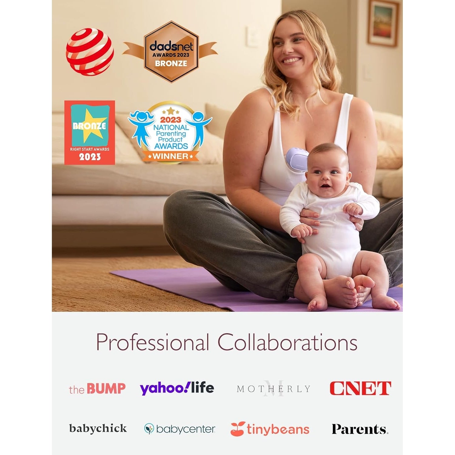 Momcozy S9 Pro Single Hands Free Breast Pump Purple 0.55lb