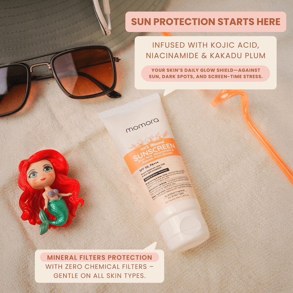 Momora 100% Mineral Sunscreen SPF 50 PA+++ Broad Spectrum Protection