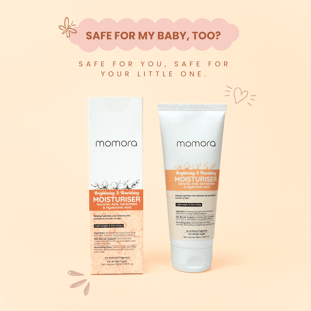 Momora Brightening Nourishing Moisturiser Pregnancy Safe Vitamin C 100g 0.22lb