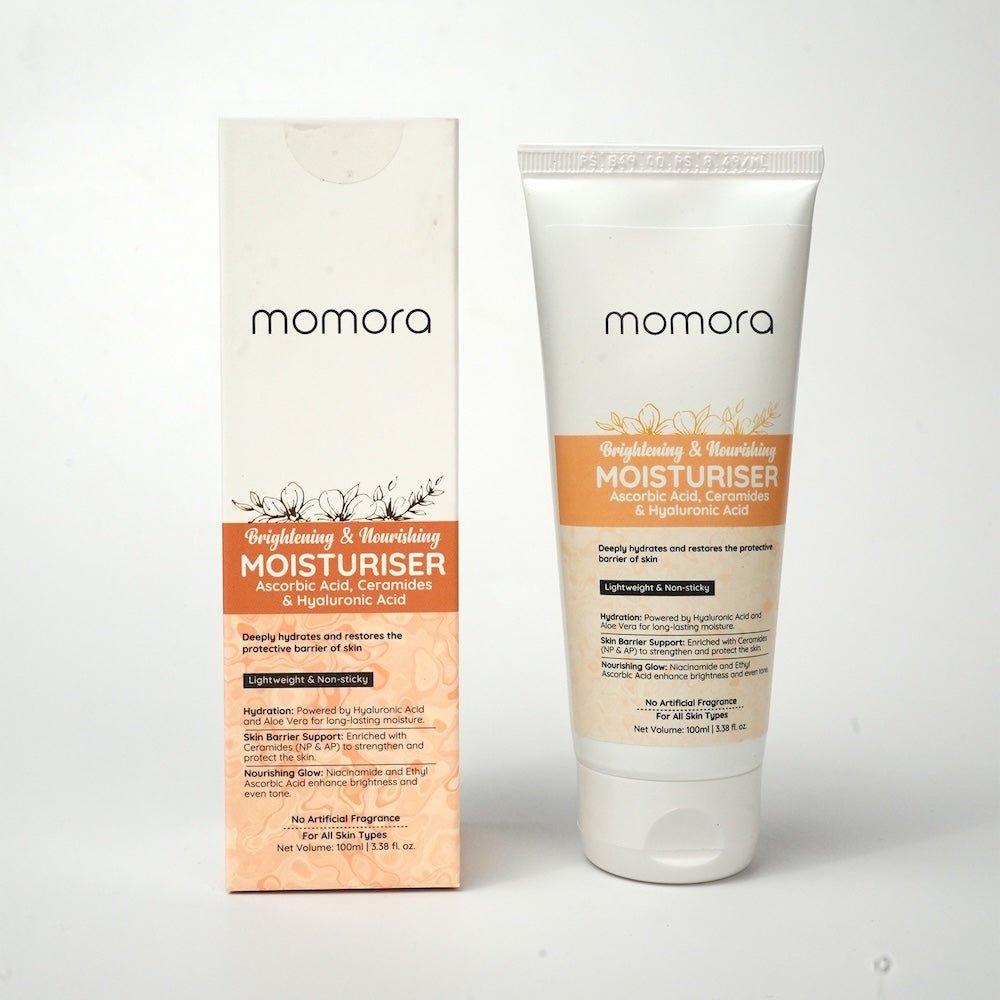 Momora Brightening & Nourishing Moisturiser Hyaluronic Acid Vitamin C Pregnancy Safe 3.53oz