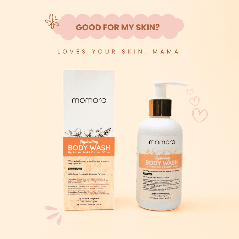 Momora Hydrating Body Wash with Coconut Water Pregnancy Safe 200ml
