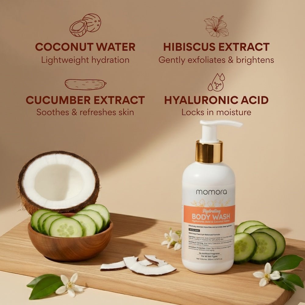 Momora Hydrating Body Wash Coconut Water Aloe Vera 200ml 0.44lb
