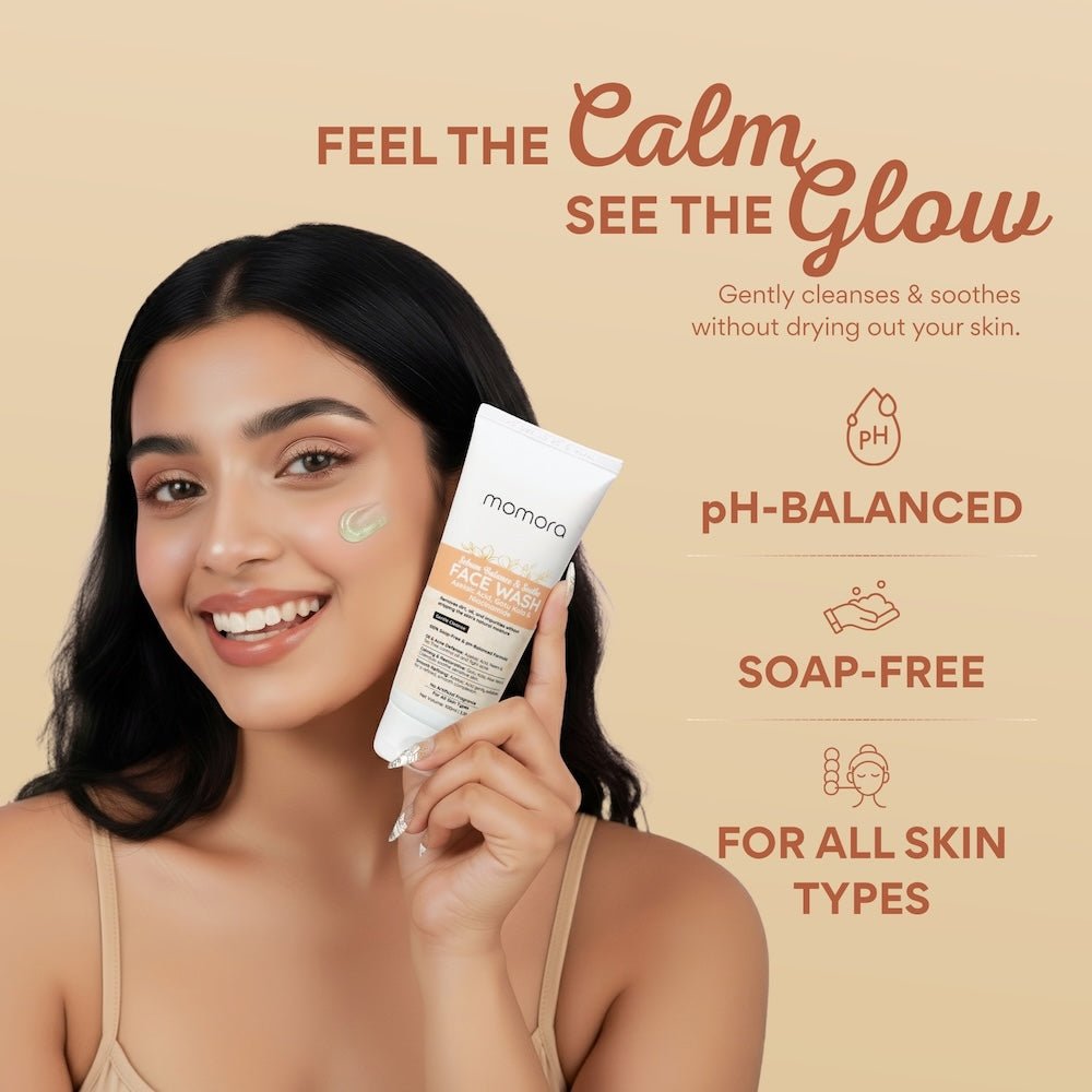 Momora Sebum Balance & Soothe Face Wash Pregnancy Safe Anti Acne 100g