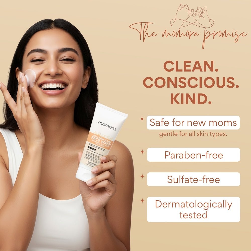 Momora Sebum Balance & Soothe Face Wash Pregnancy Safe Anti Acne 100g