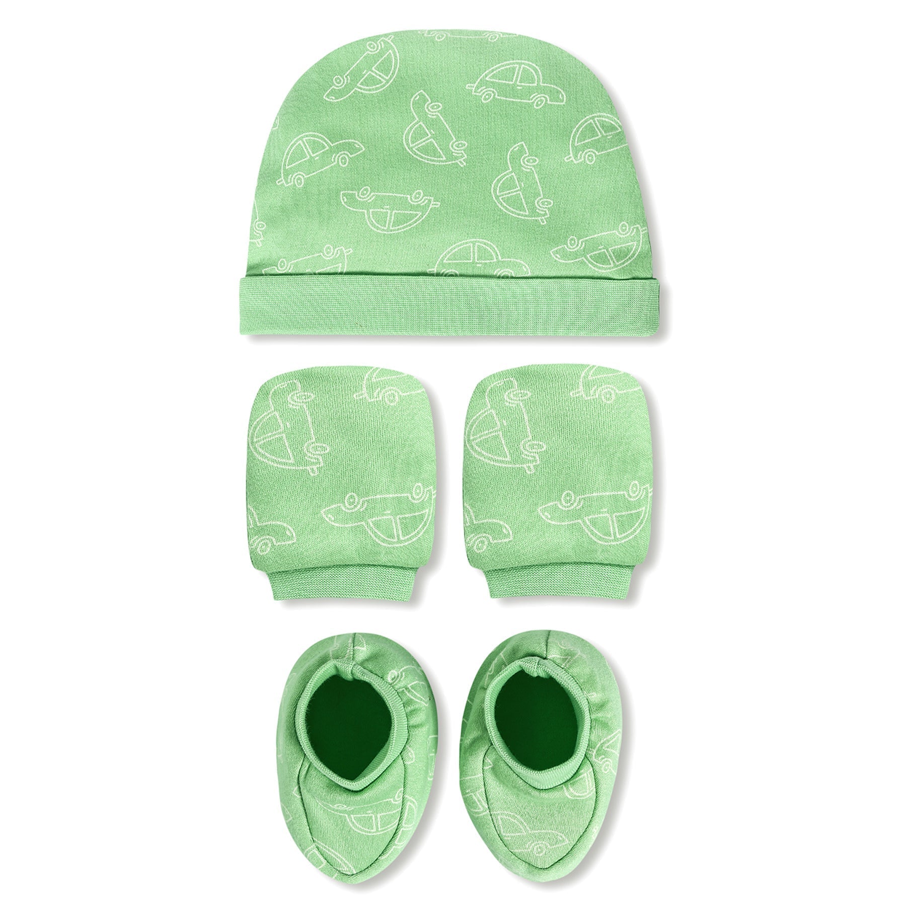 Mossy Motors 4 PCS Newborn Baby Gift Box With Romper And Milestone Cards