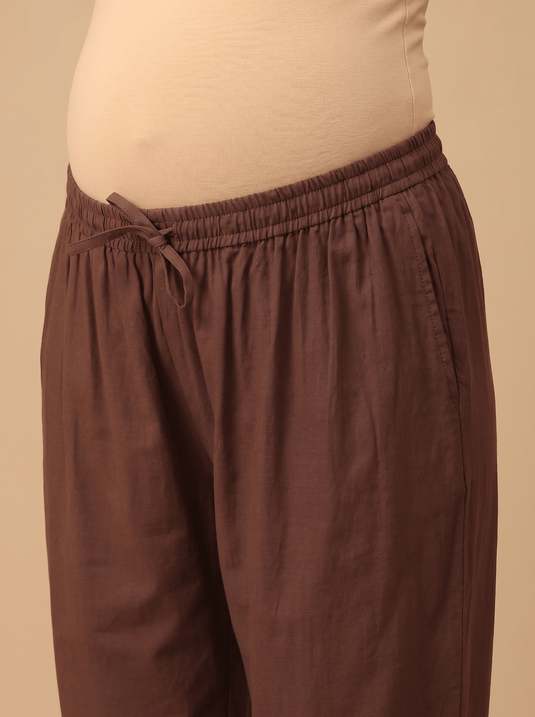  Mud-About You Maternity Lounge Pants with Drawstring Brown