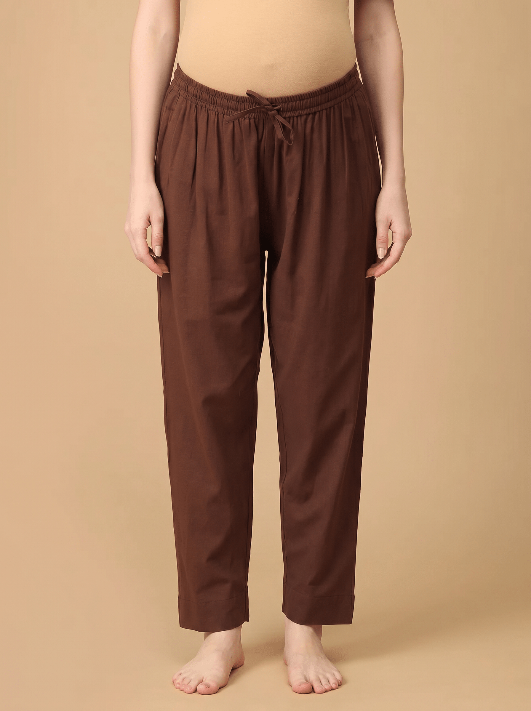  Mud-About You Maternity Lounge Pants with Drawstring Brown
