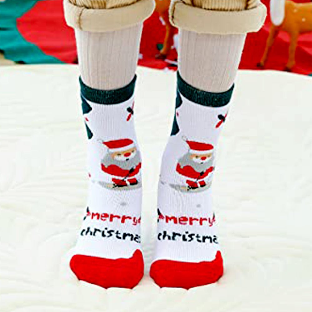 Little Surprise Box Multicolor Christmas Ankle Length Socks Set