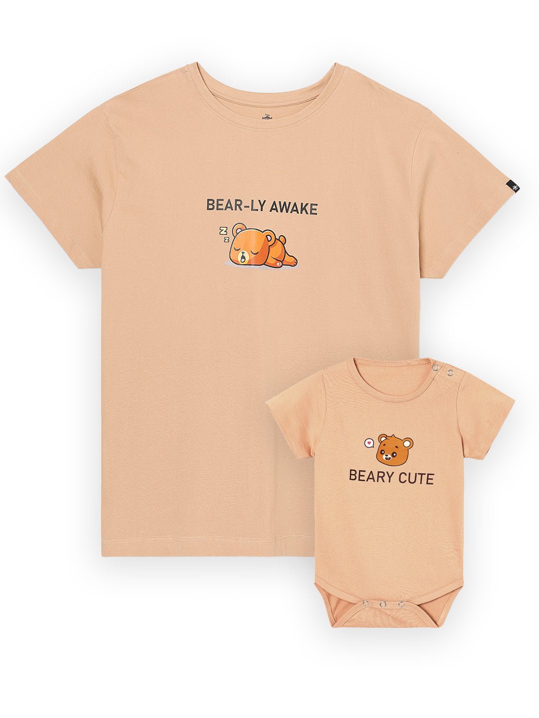 Mumma Bear And Baby Bear T-Shirt And Onesie Twinning Combo