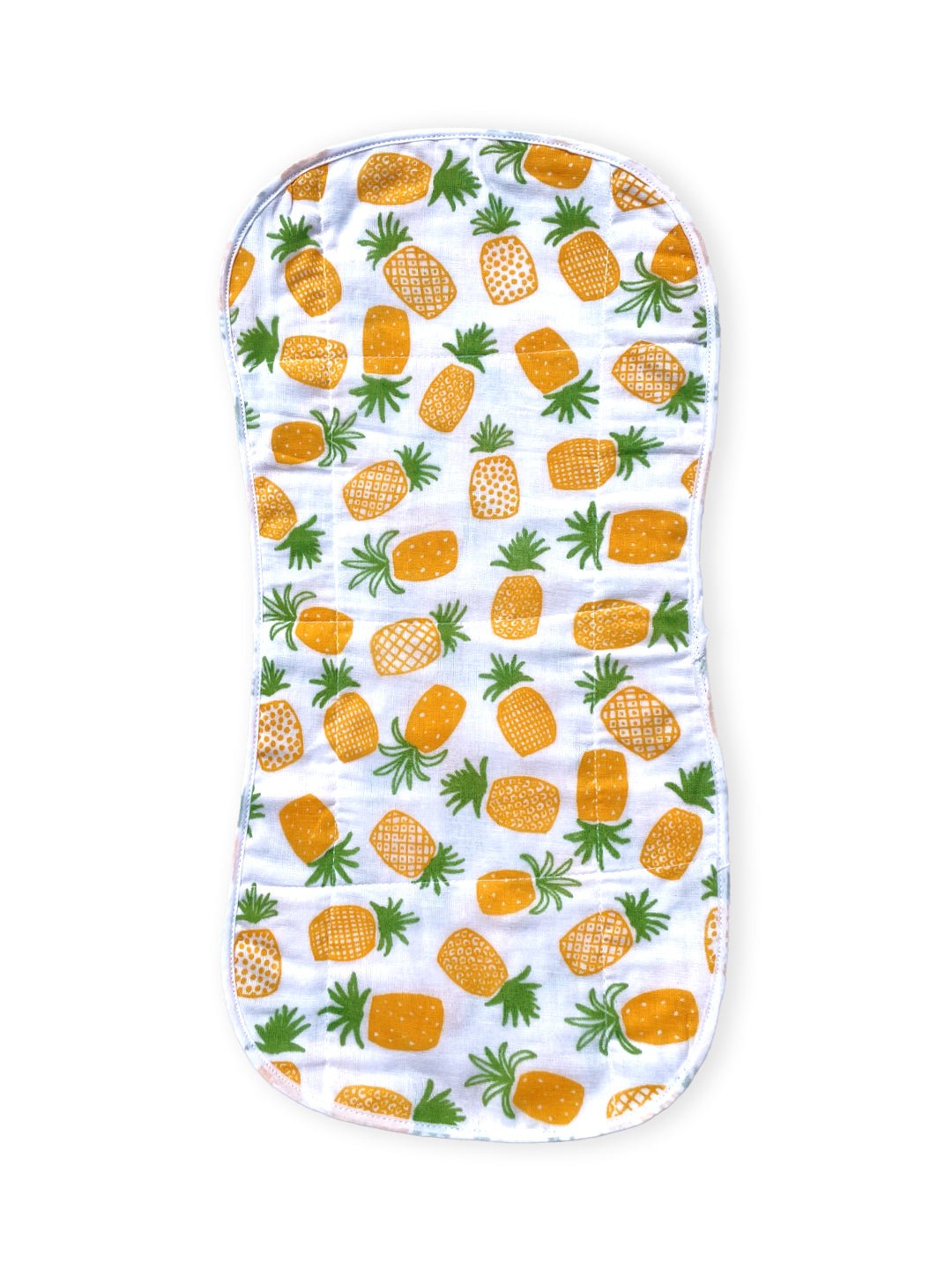 Fruity Pineapple And Lime Muslin Burp Cloth Combo Of 2