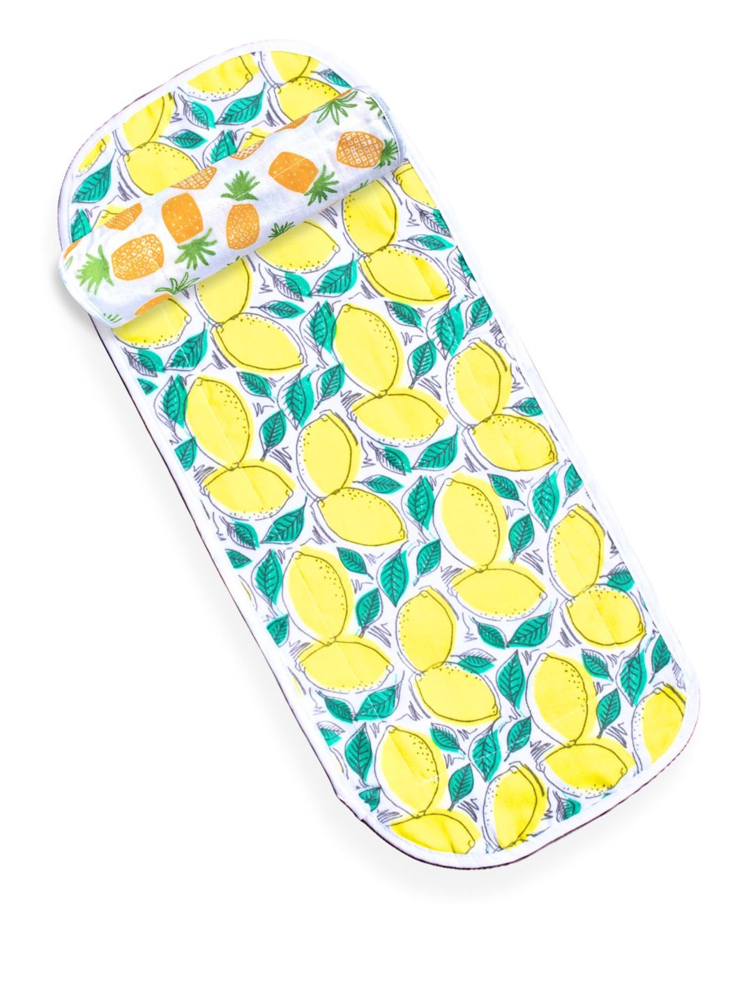Fruity Pineapple And Lime Muslin Burp Cloth Combo Of 2