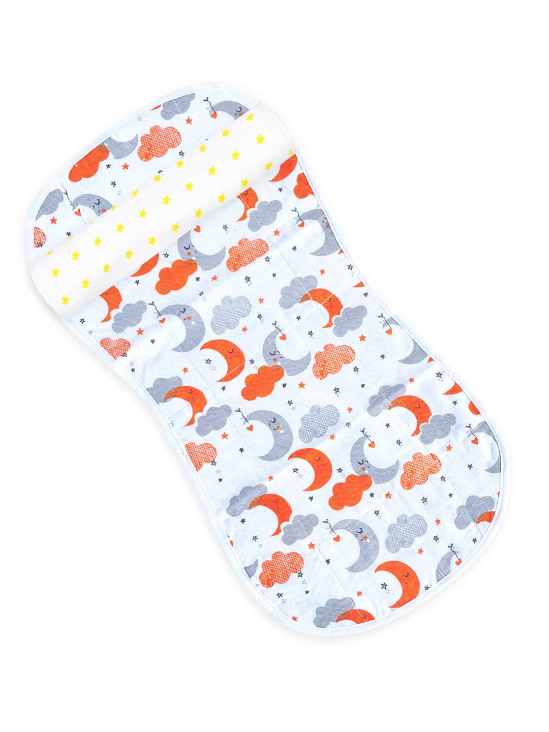 Moon Kid-Yellow Star 100% Cotton Muslin Burp Cloth Set For Babies
