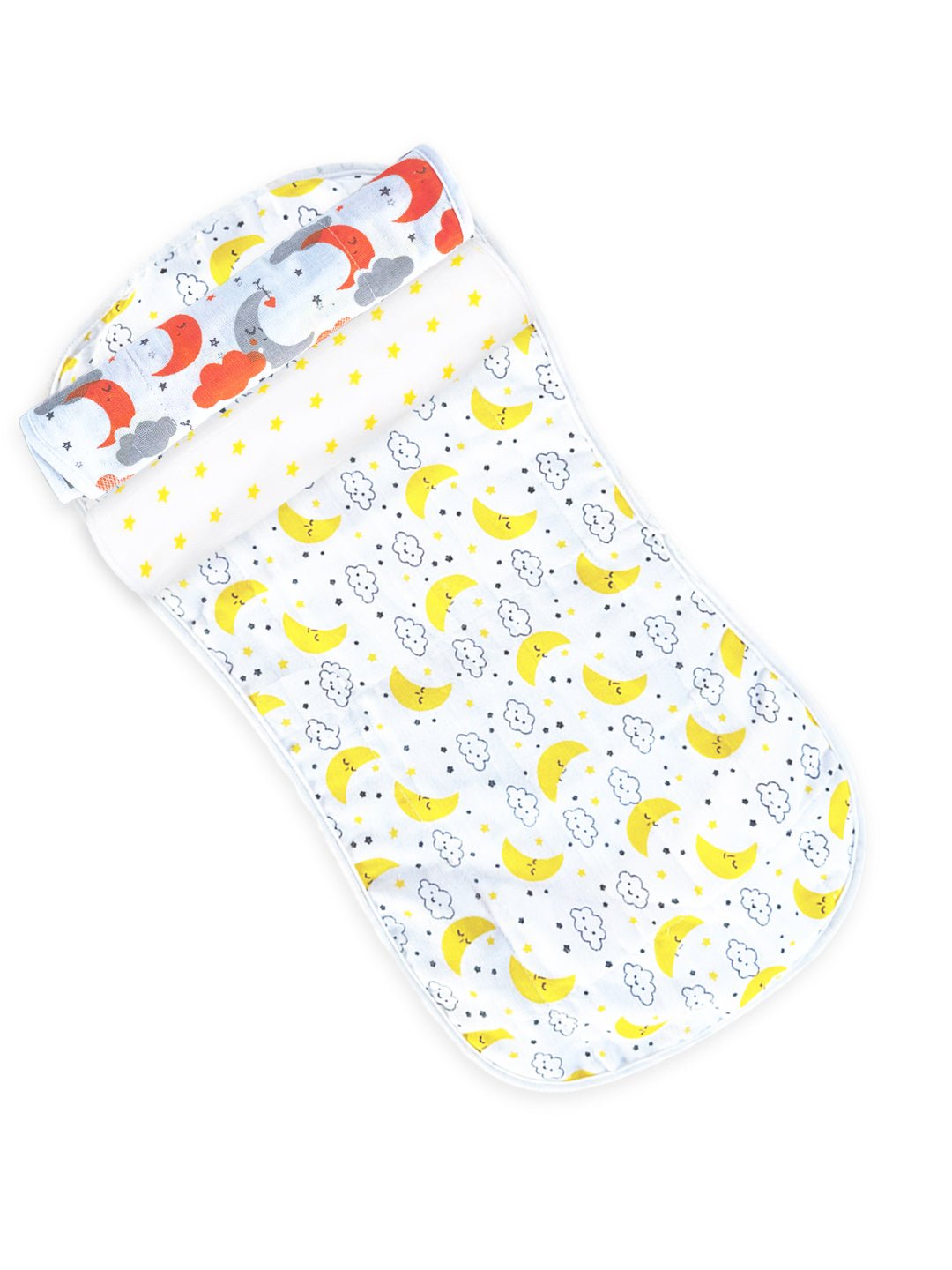 100% Muslin Cotton Burp Cloth Set For Babies