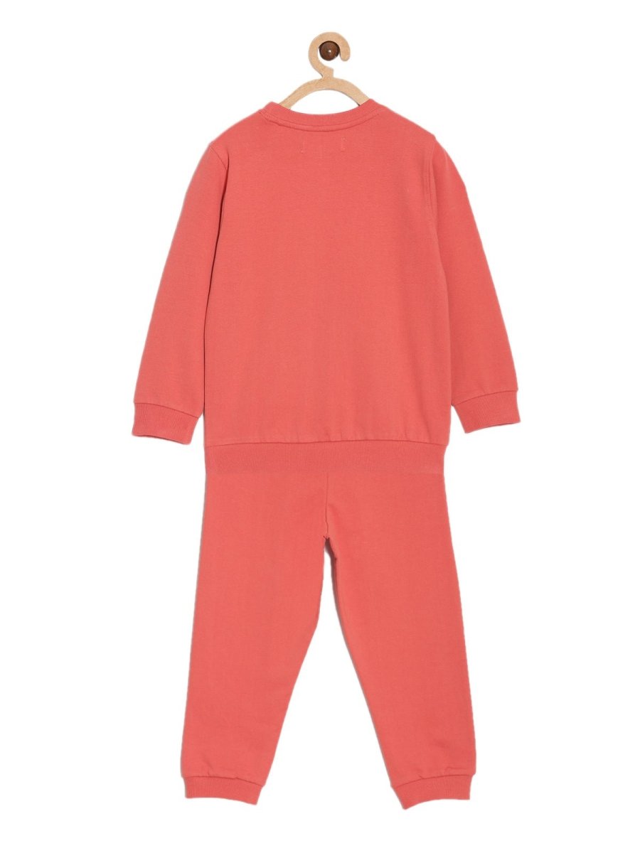 Red My Fur Buddies Jogger Set For Girls