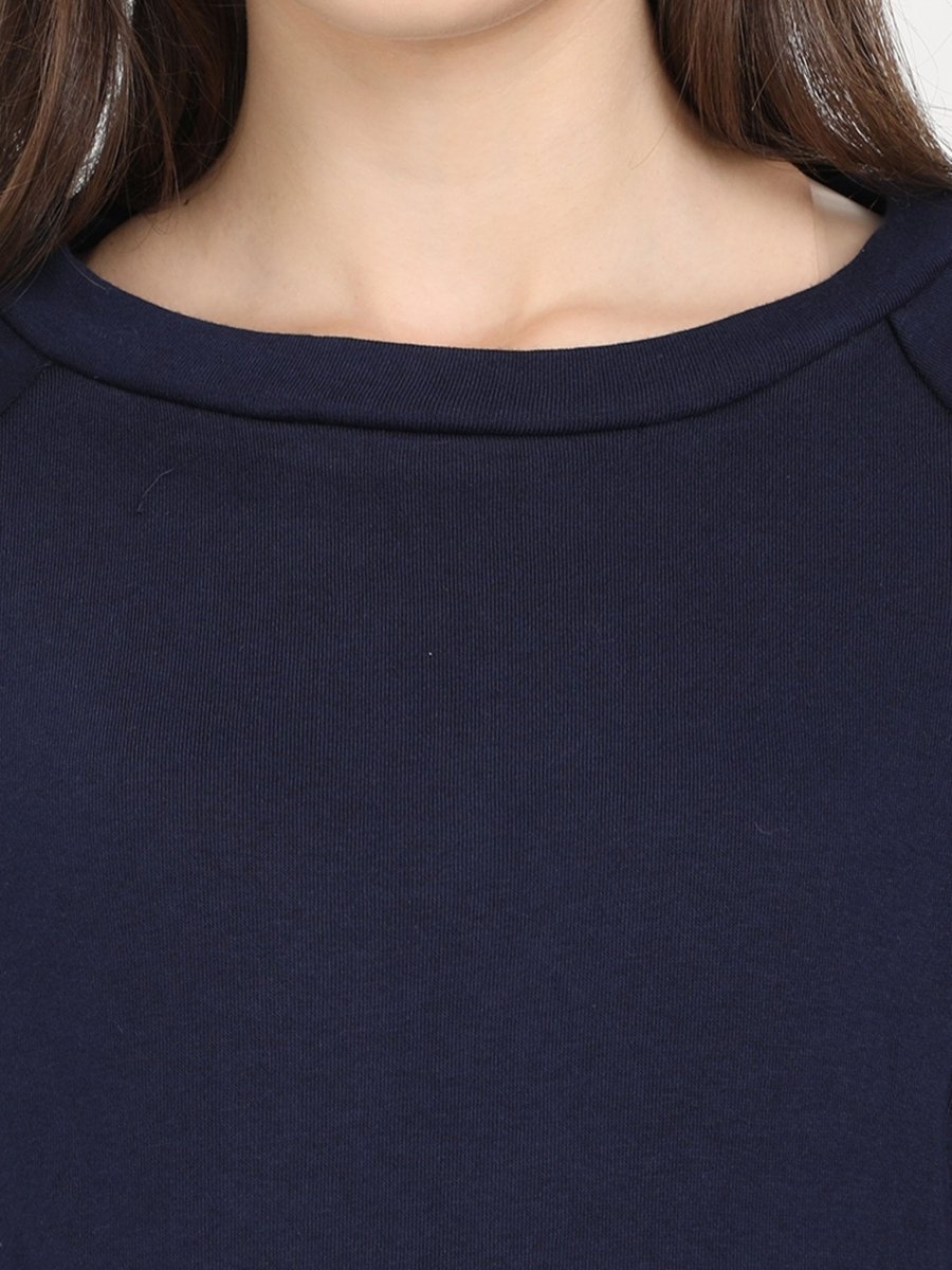  Navy Blue Maternity and Nursing Sweatshirt Navy
