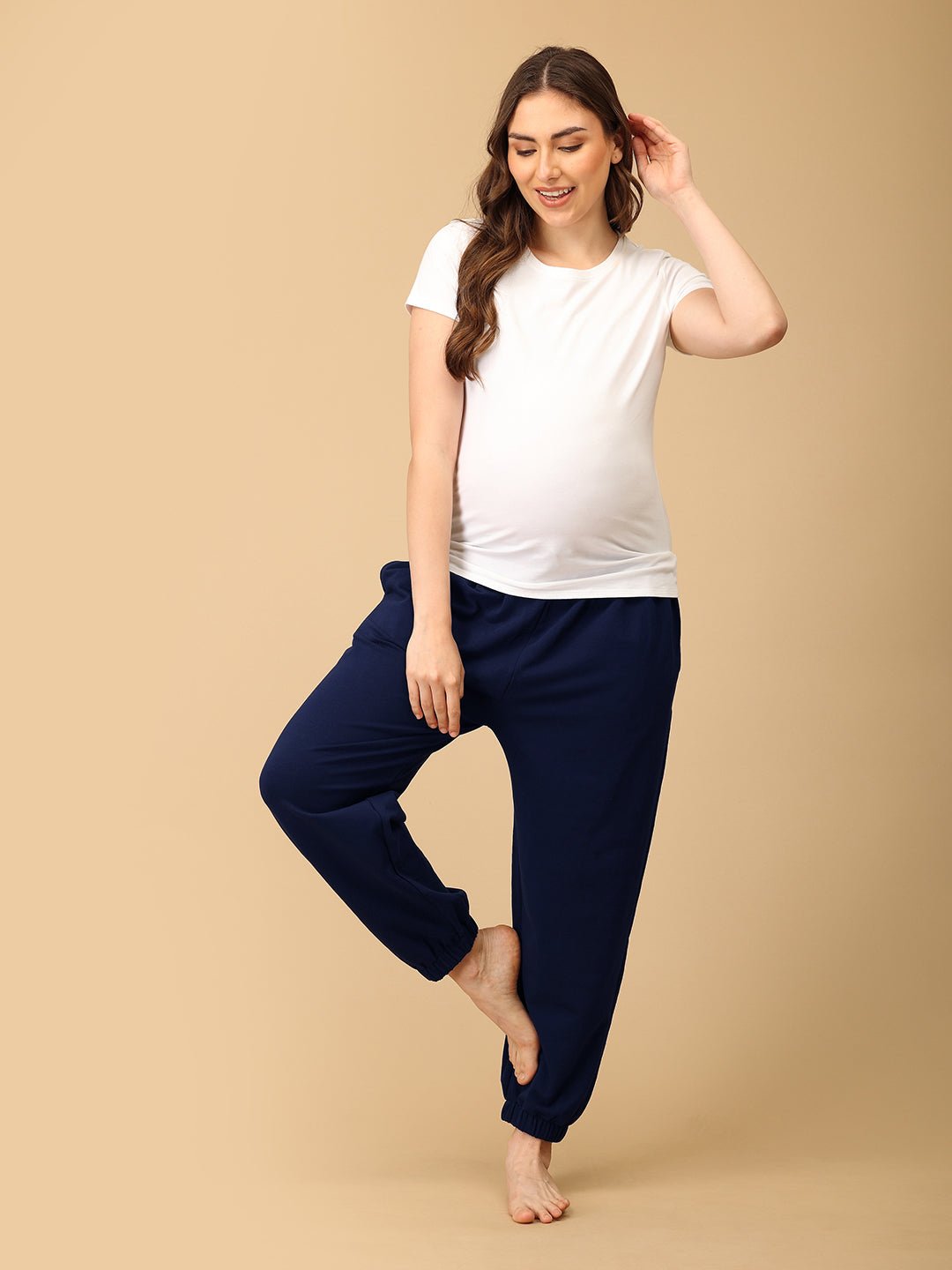  Navy Blue Maternity Joggers Navy Blue
