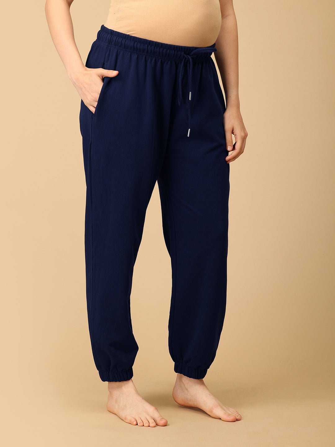  Navy Blue Maternity Joggers Navy Blue