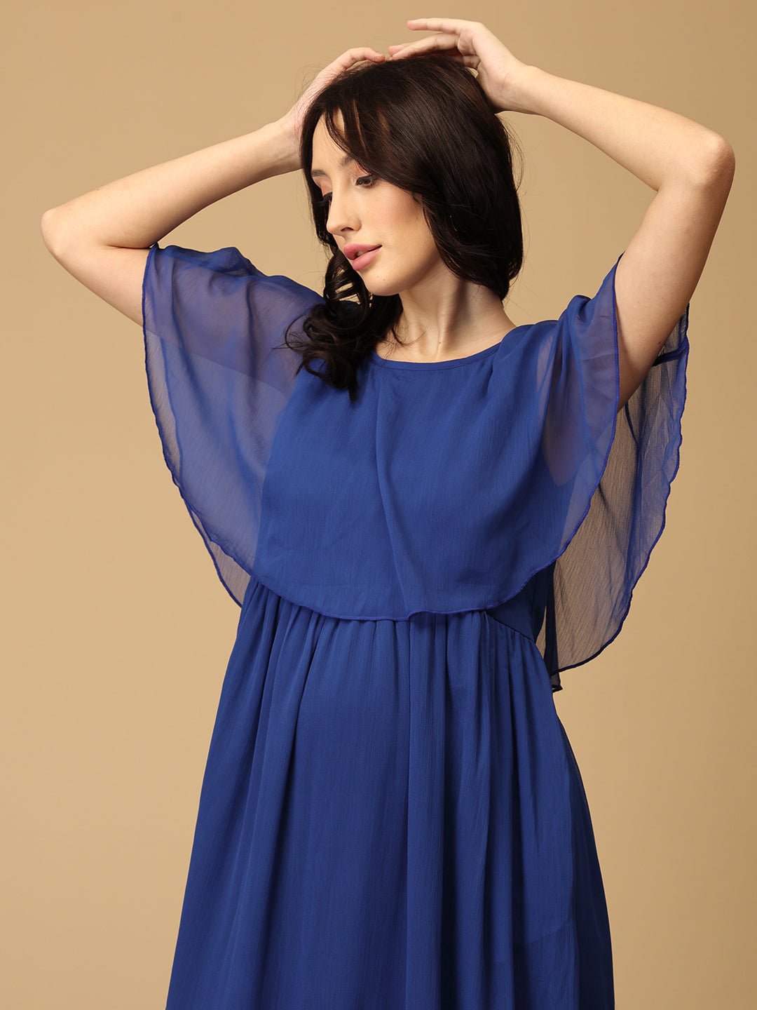 Nebula Grace Maternity and Nursing Dress Blue