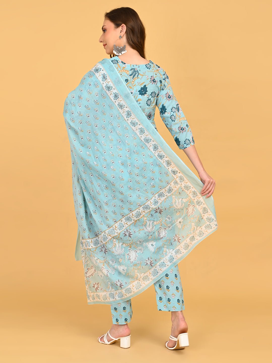 Neelam Saaz Maternity and Nursing Kurta Set Blue